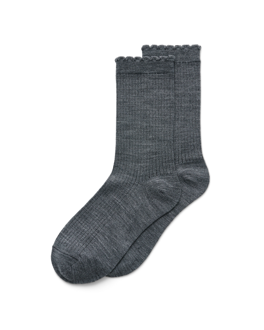 ECCO Hygge Femme Mid-Cut - Women's Ribbed Mid-Cut Socks