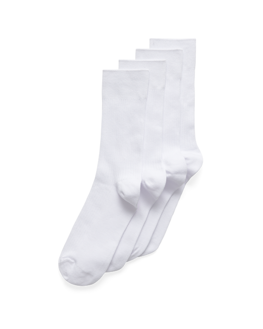 ECCO Classic Rib Mid Cut-2 Pac - Unisex Ribbed Mid-Cut Socks
